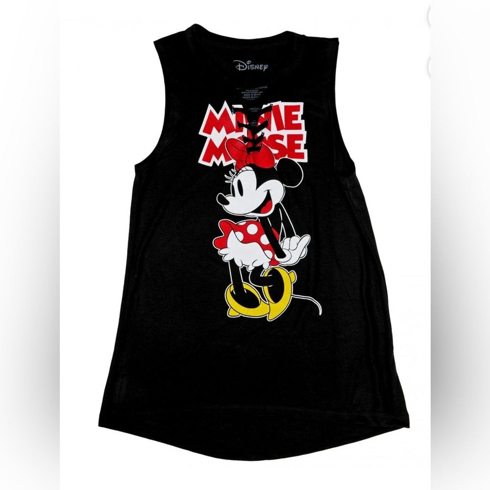 Disney Minnie Mouse Black Juniors/Women’s Tank Top - Picture 4 of 5